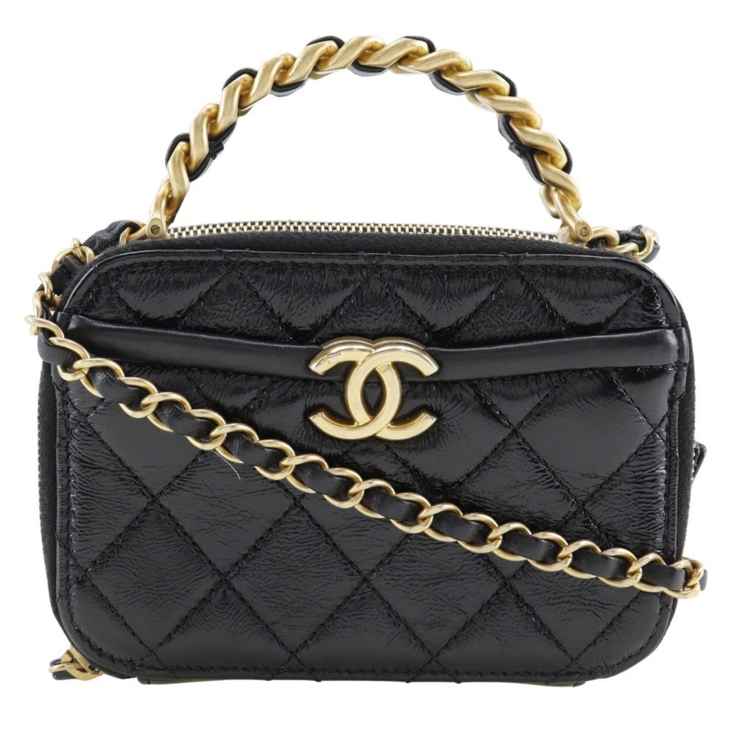 Chanel Black Leather Handbag ()