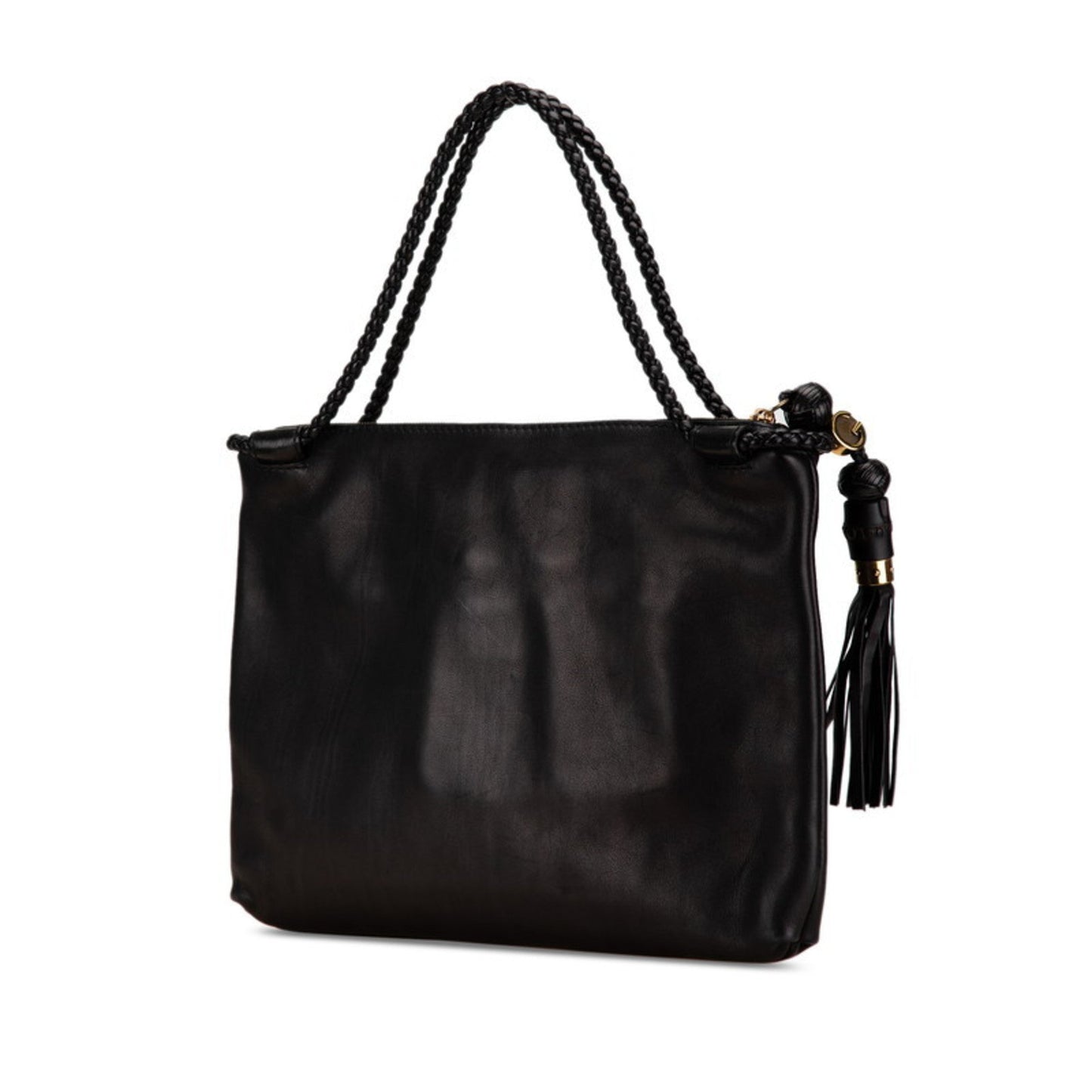 Gucci Black Leather Tote Bag ()