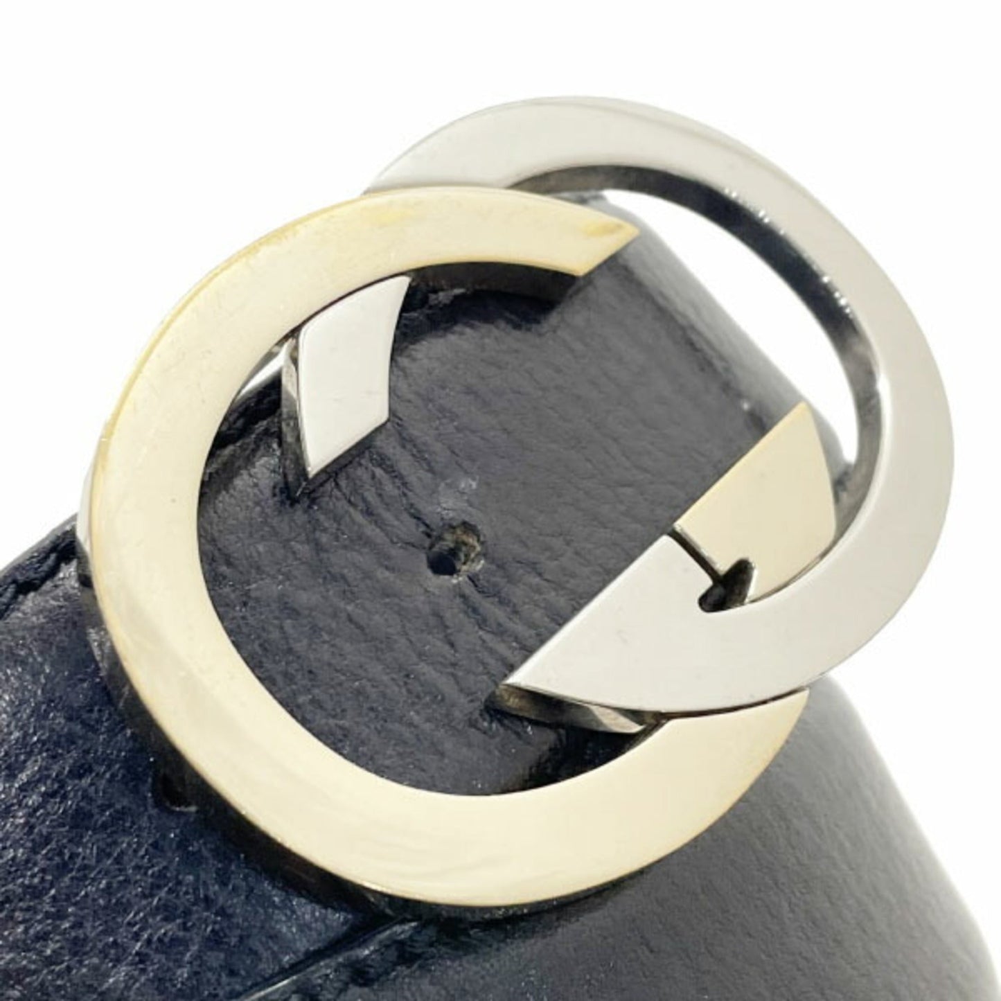 Gucci Black Gold Silver Standard Belt ()