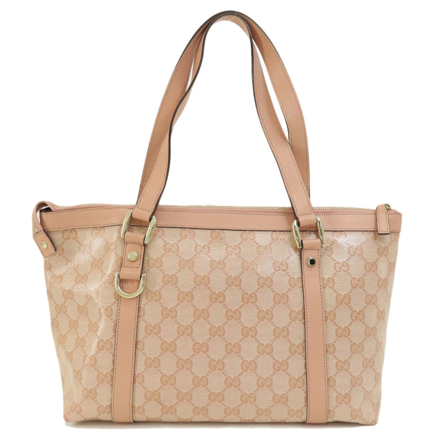 Gucci Pink Coated Canvas Handbag ()