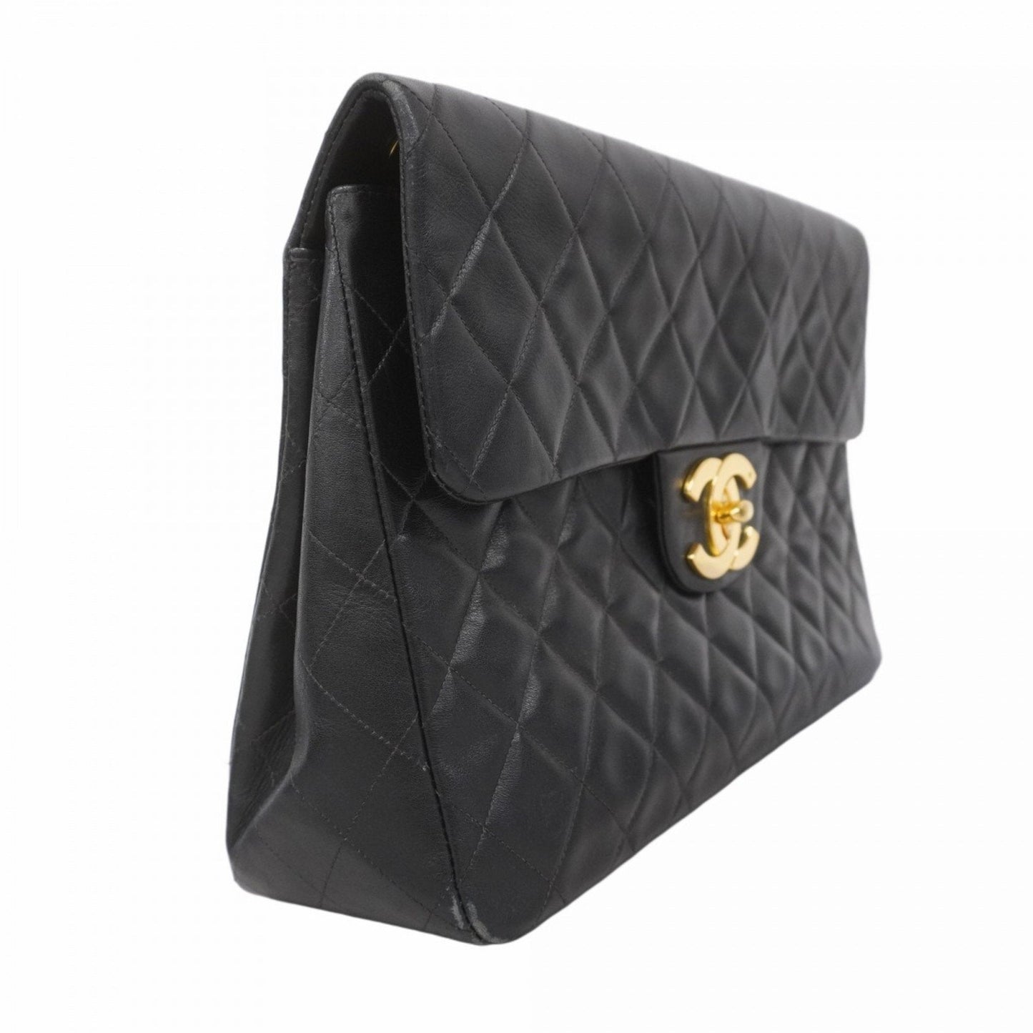 Chanel Black Leather Shoulder Bag ()