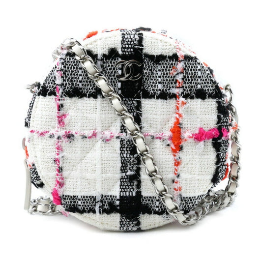 Chanel White Tweed Shoulder Bag ()