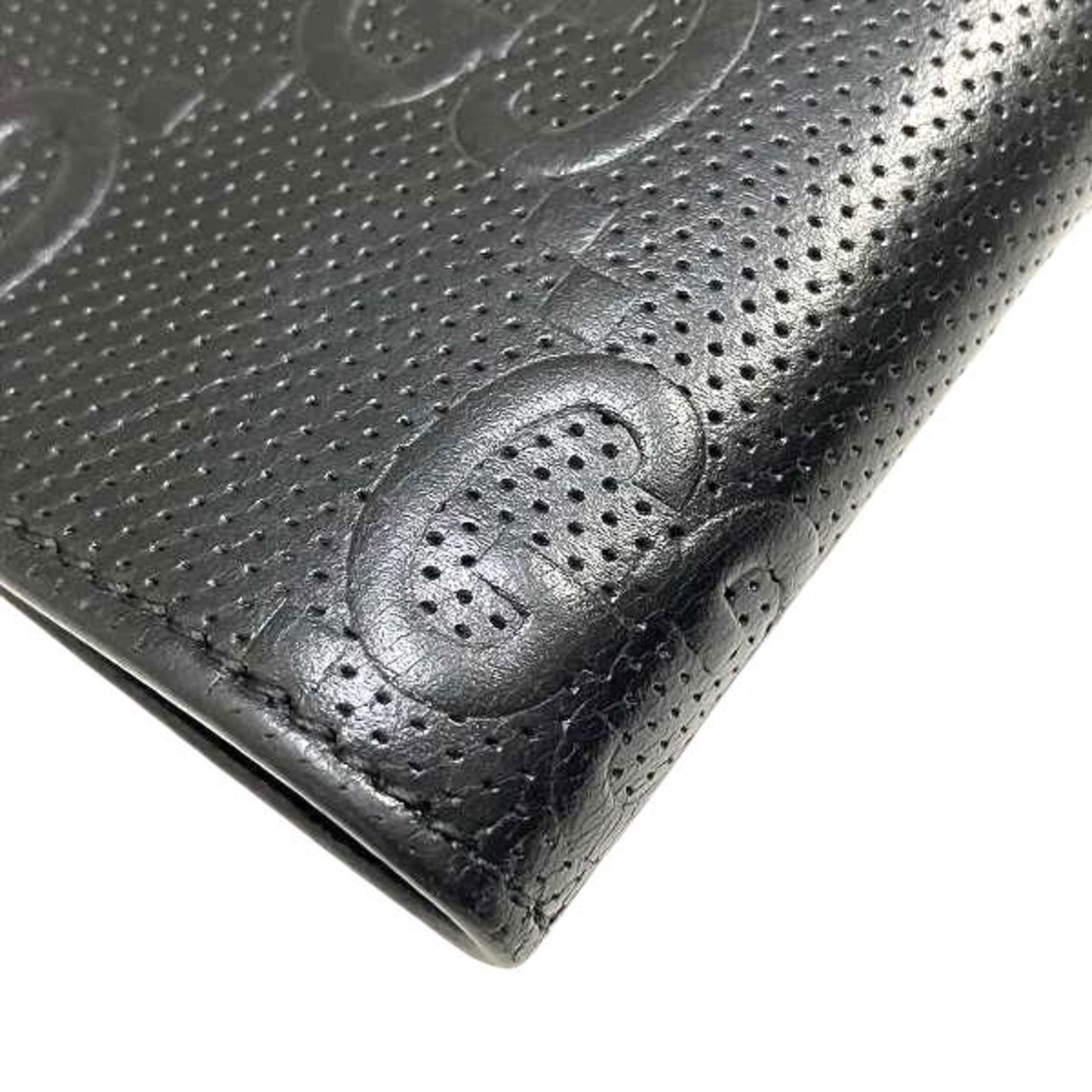 Gucci Black Leather Wallet (Bi-Fold) ()