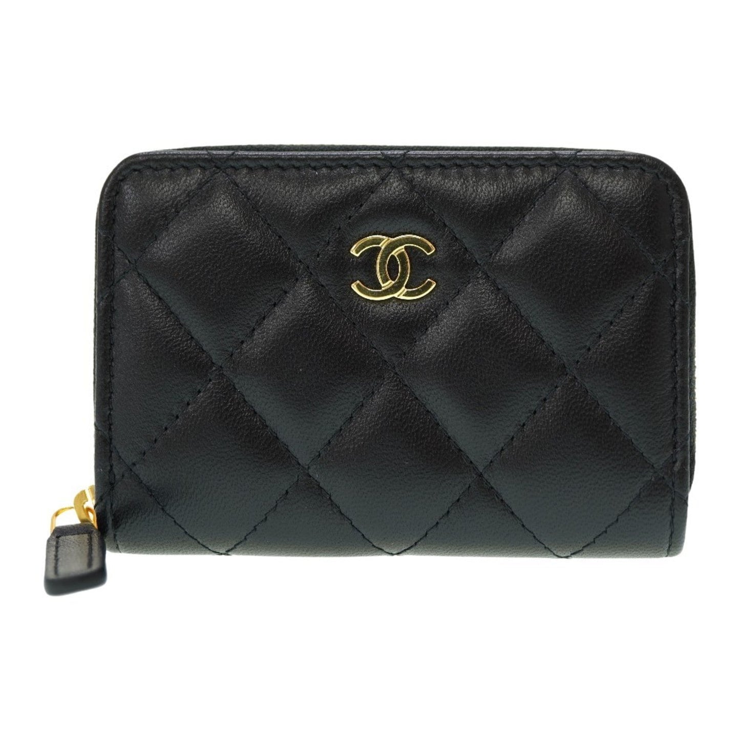 Chanel Black Leather Coin Purse/Coin Case ()