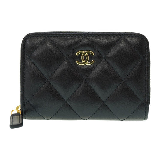 Chanel Black Leather Coin Purse/Coin Case ()