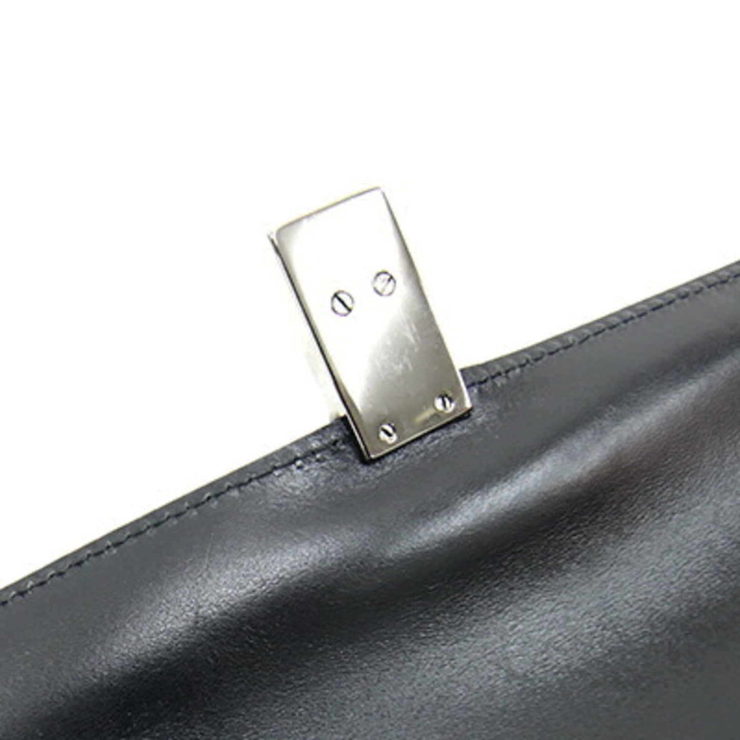 Gucci Black Nylon Canvas Leather Clutch Bag ()