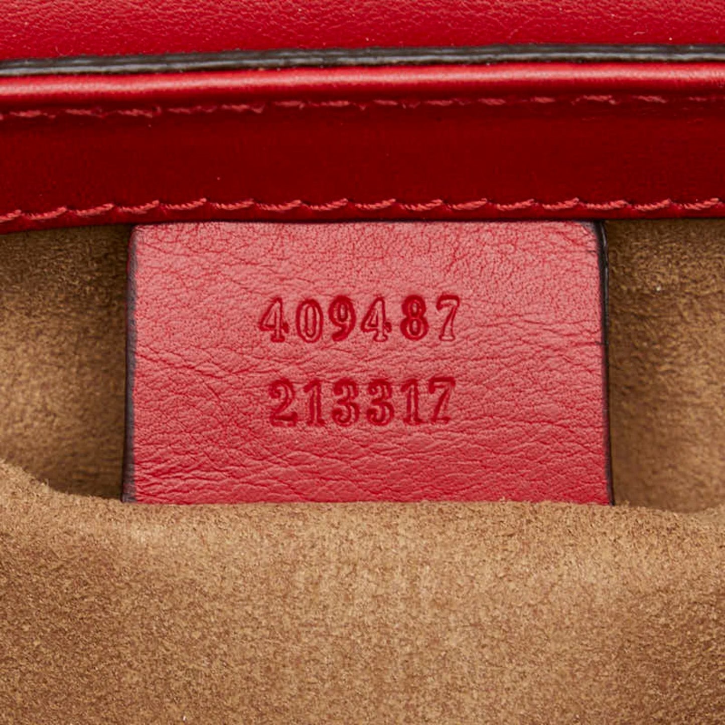 Gucci Beige Red Color Pvc Leather Shoulder Bag ()