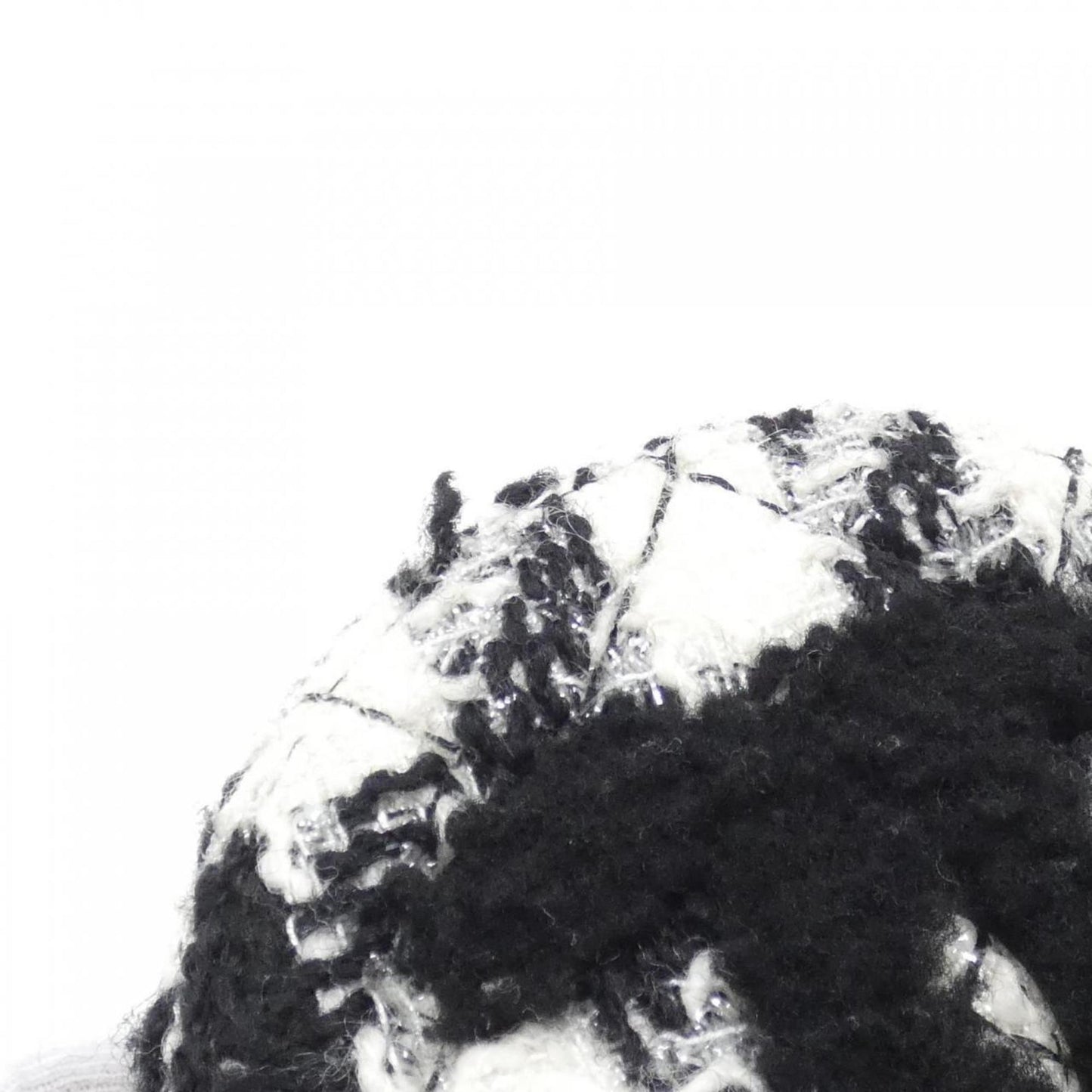 Chanel Black White Tweed Pouch Shoulder Bag ()