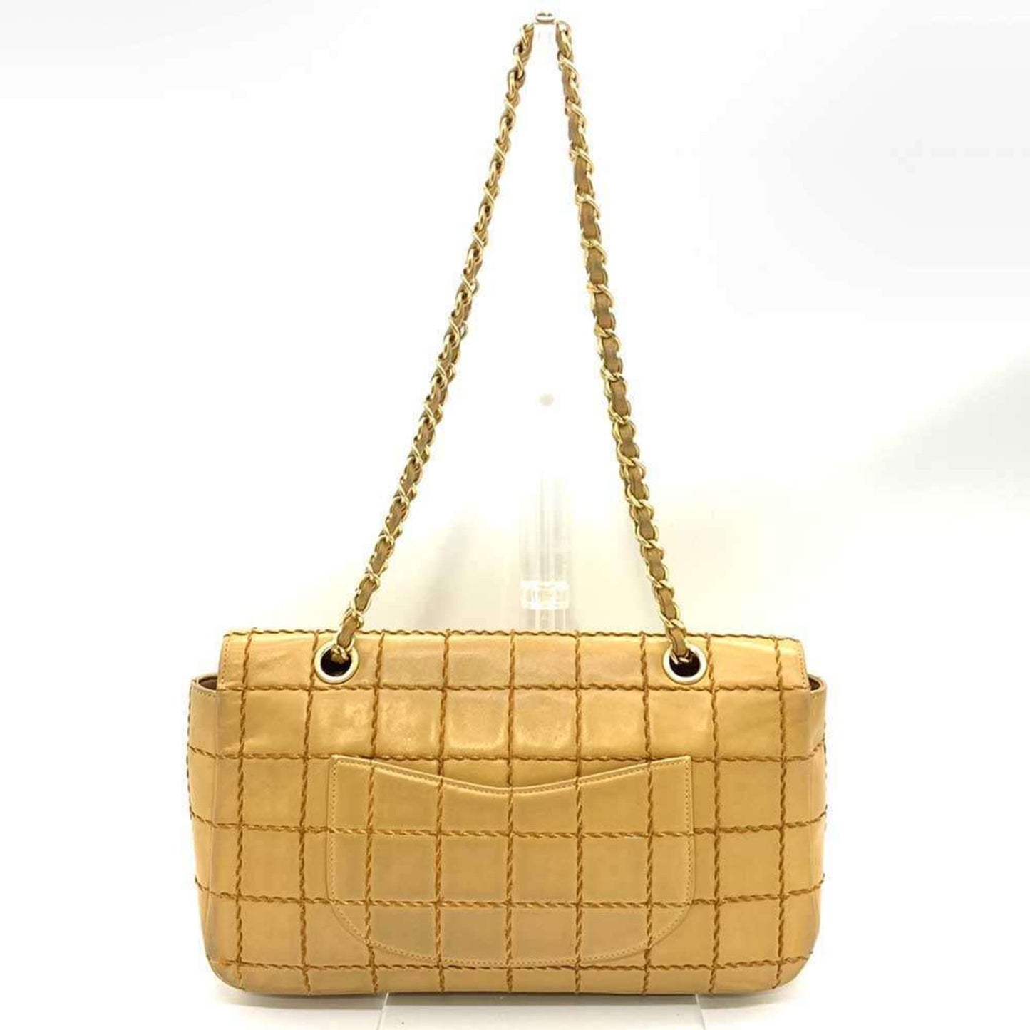 Chanel Beige Leather Shoulder Bag ()
