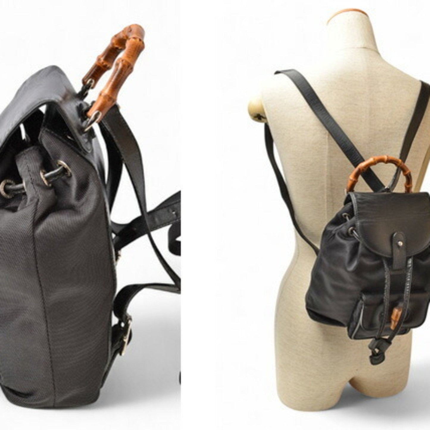 Gucci Black Leather Backpack ()