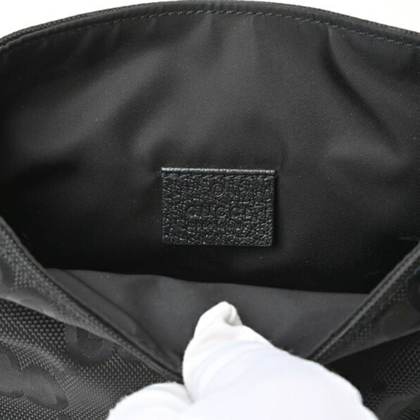Gucci Black Canvas Shoulder Bag ()