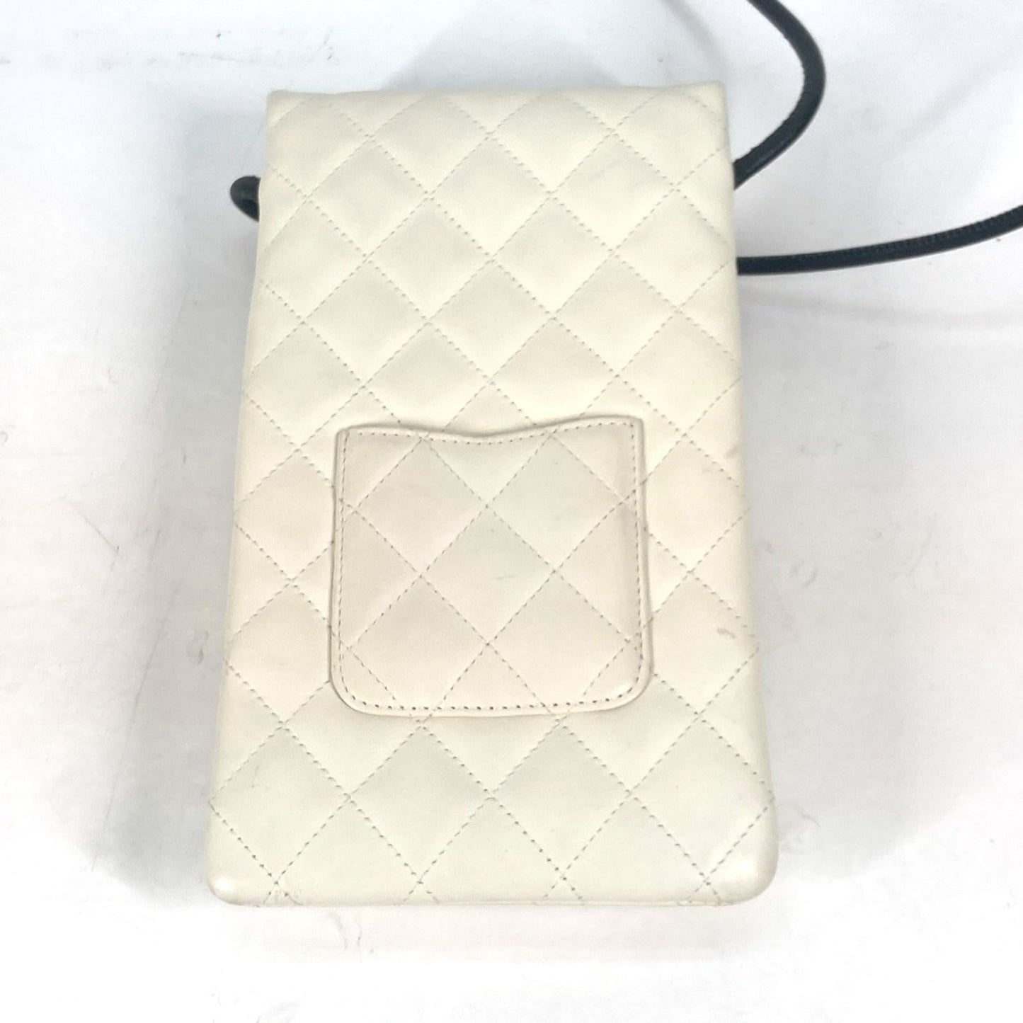 Chanel White Leather Shoulder Bag ()