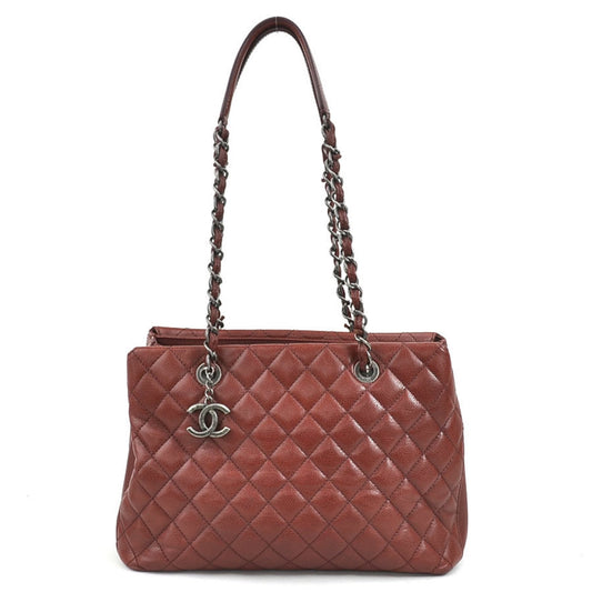 Chanel Bordeaux Leather Shoulder Bag ()