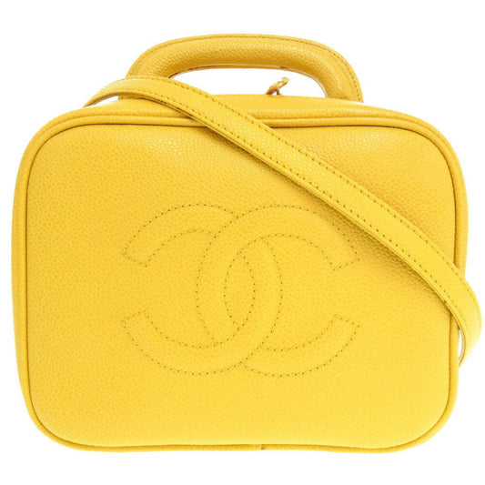 Chanel Yellow Caviar Leather Handbag ()