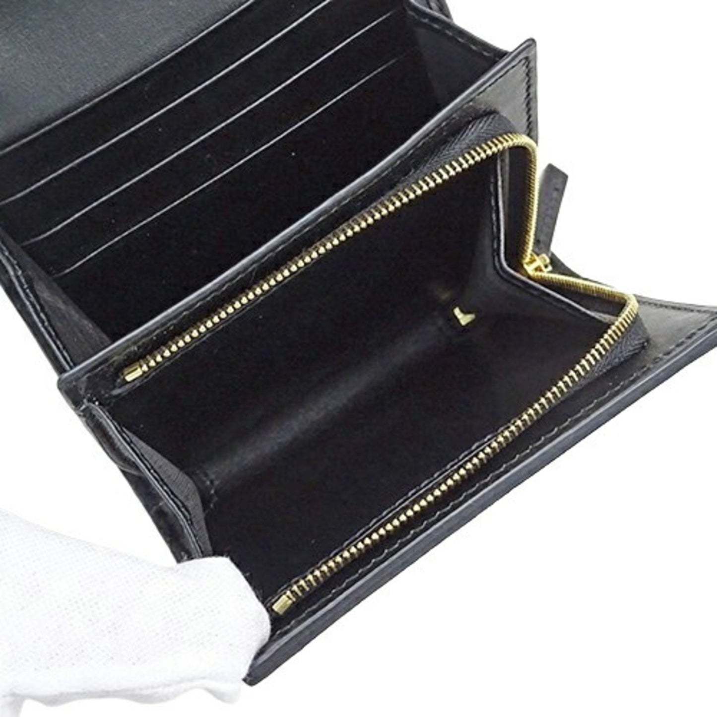 Gucci Black Leather Wallet (Bi-Fold) ()