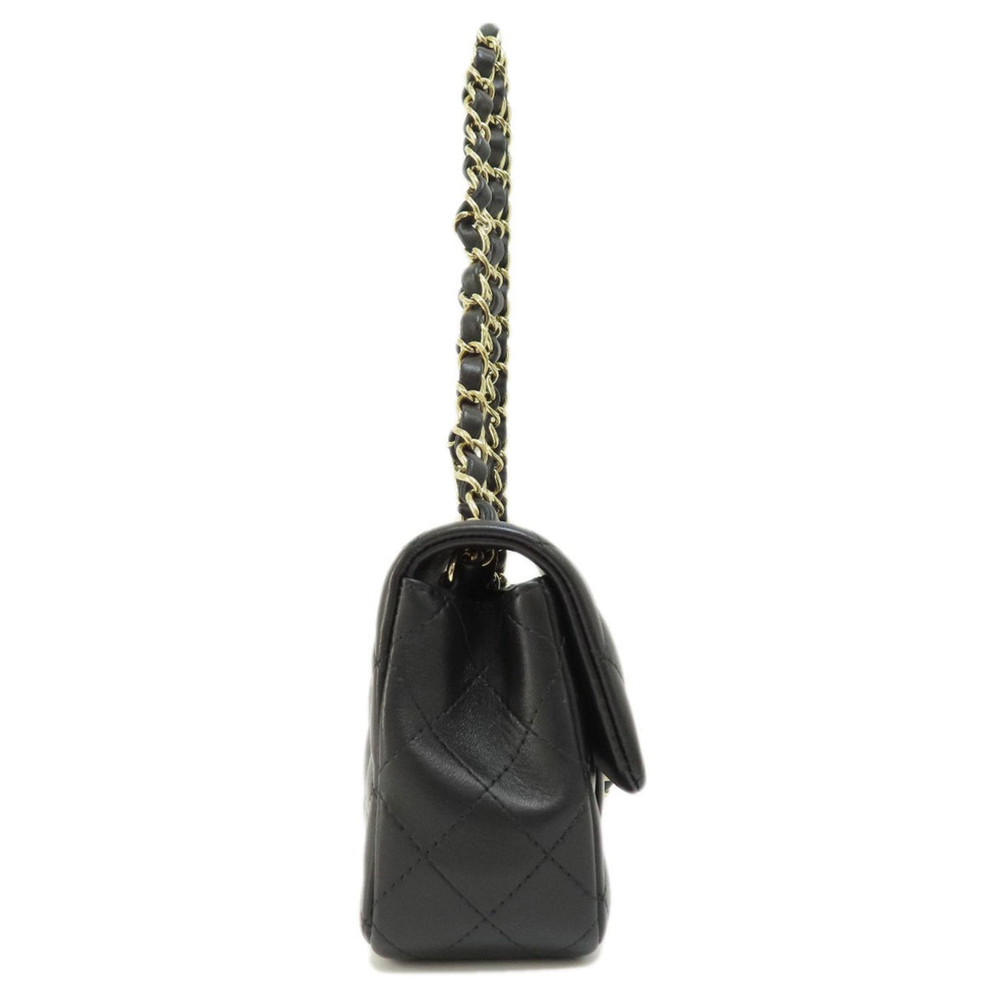 Chanel Black Leather Shoulder Bag ()