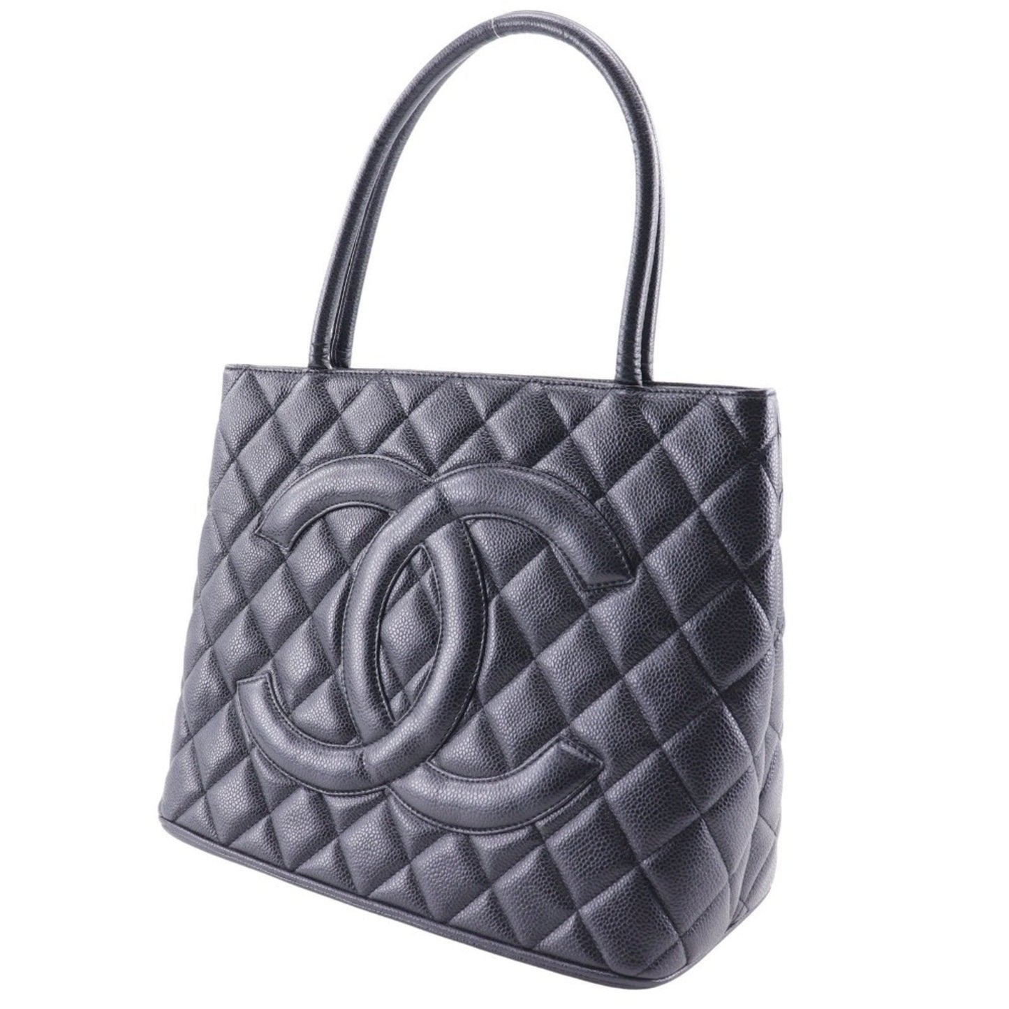 Chanel Caviar Skin Black Caviar Leather Tote Bag ()