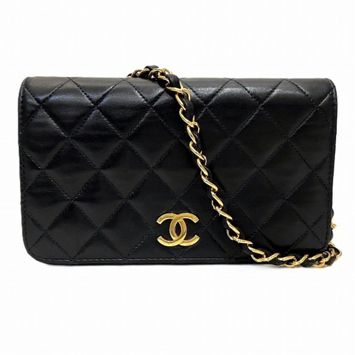 Chanel Black Leather Shoulder Bag ()