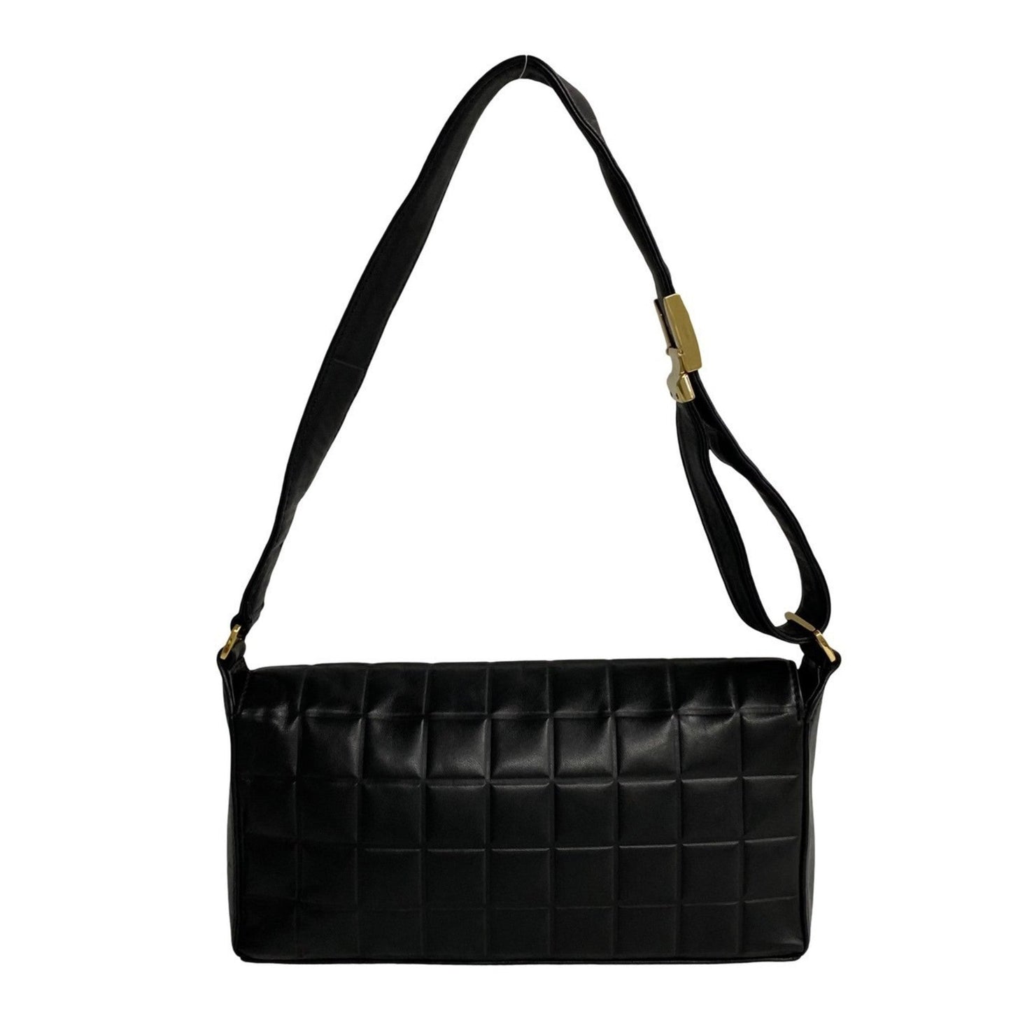 Chanel Black Leather Handbag Shoulder Bag ()