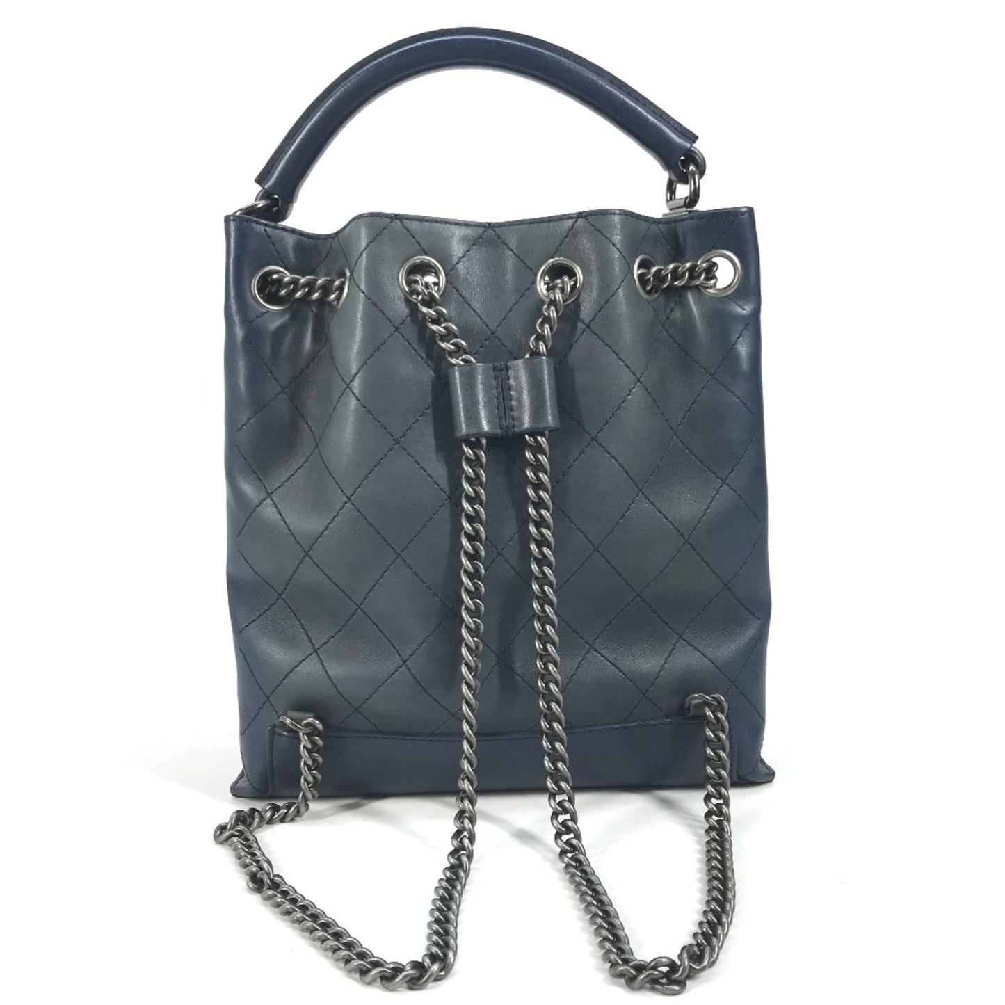 Chanel Blue Leather Shoulder Bag ()