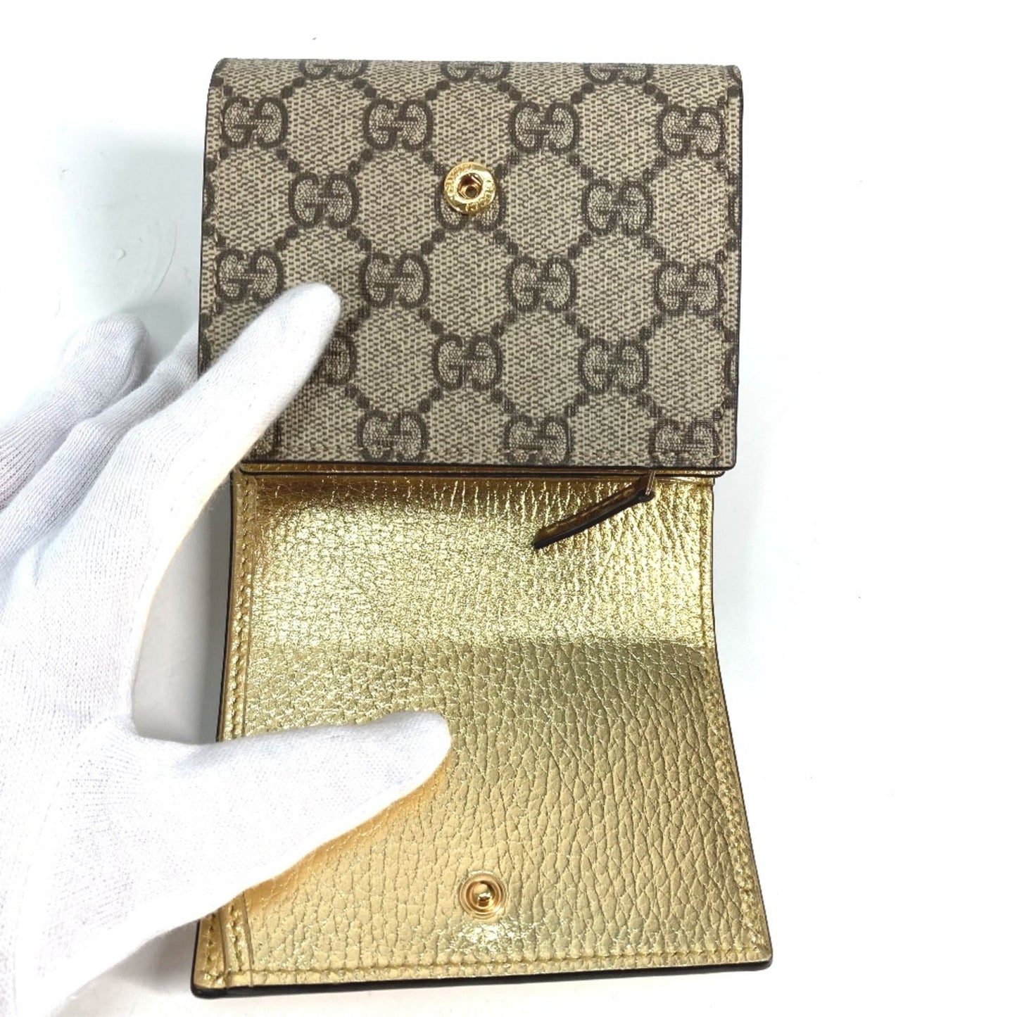 Gucci Gold Leather Wallet (Bi-Fold) ()