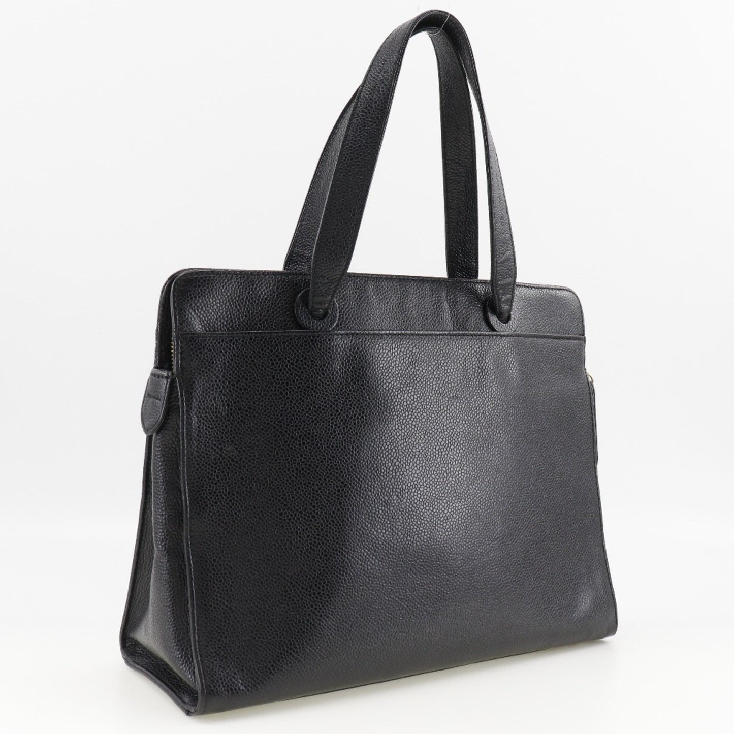 Chanel Black Caviar Leather Handbag ()