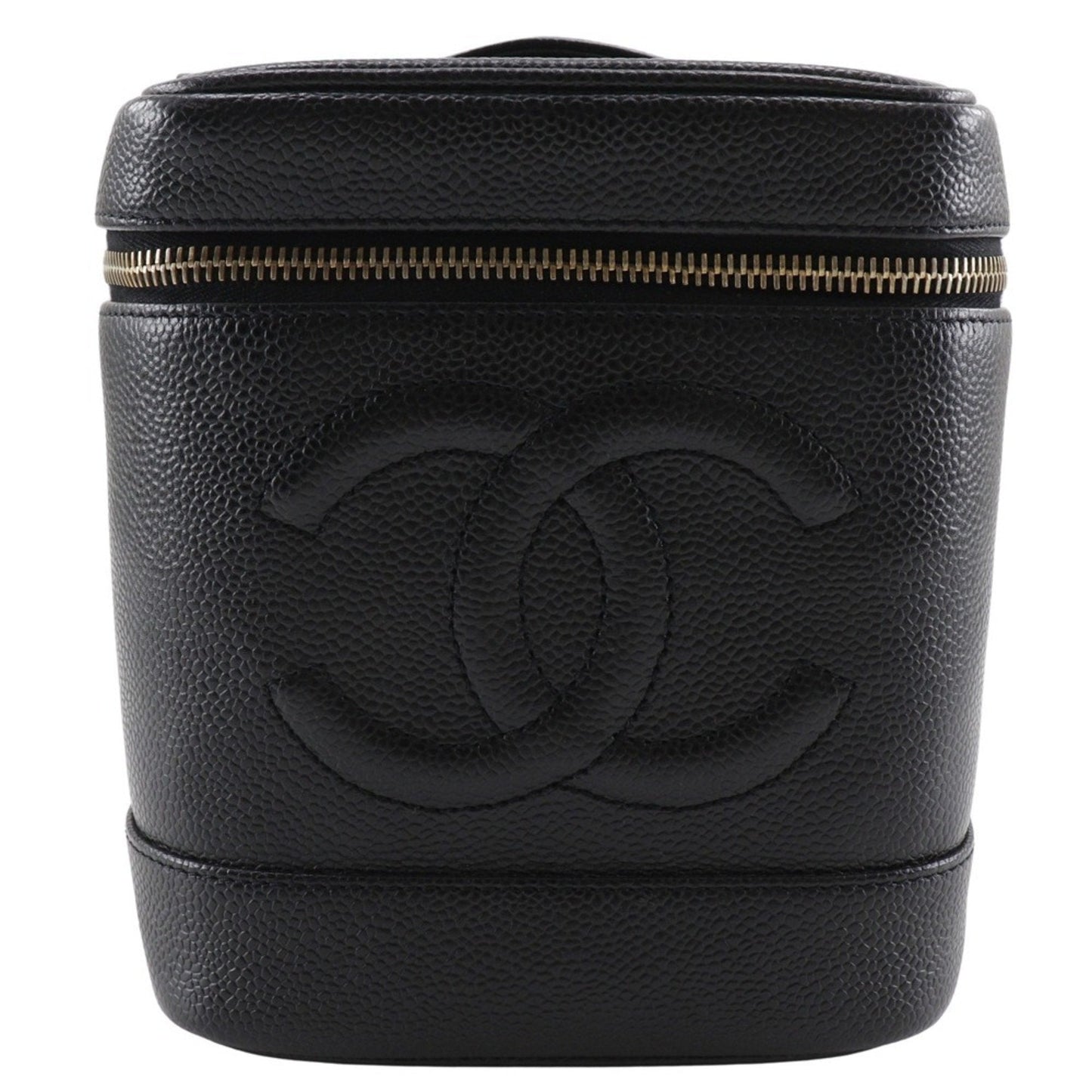 Chanel Black Caviar Leather Handbag Pouch ()