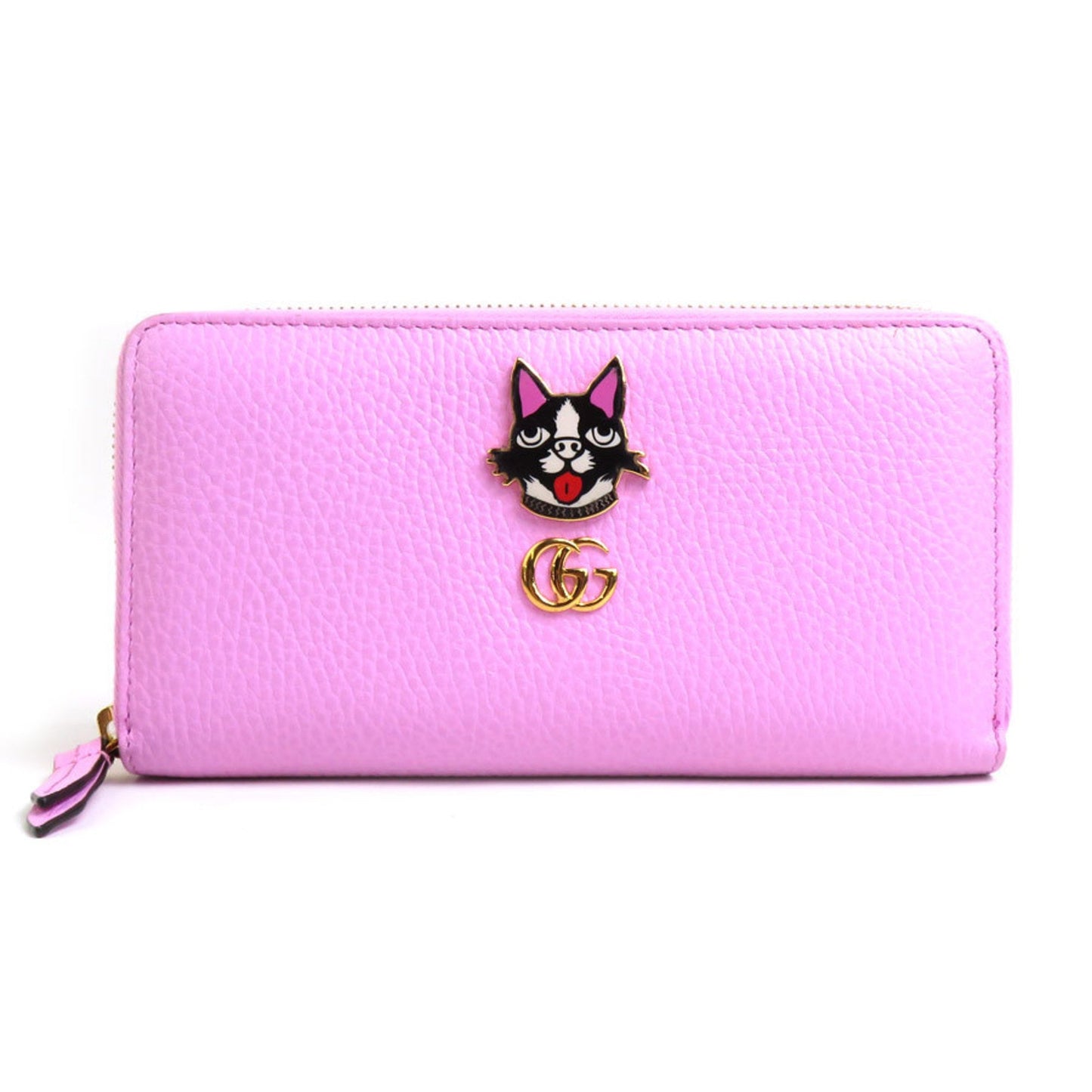 Gucci Pink Leather Long Wallet (Bi-Fold) ()