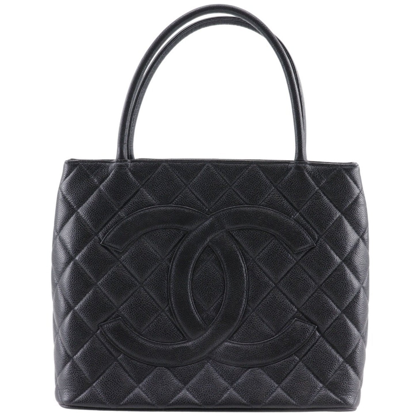 Chanel Black Caviar Leather Tote Bag ()