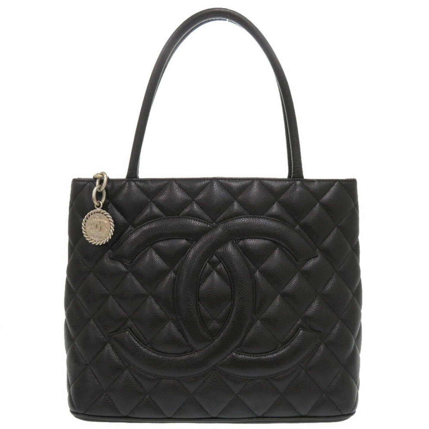Chanel Black Caviar Leather Tote Bag ()