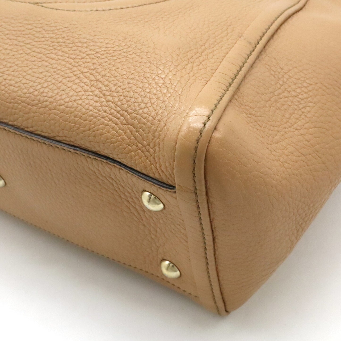 Gucci Beige Leather Shoulder Bag Tote Bag ()