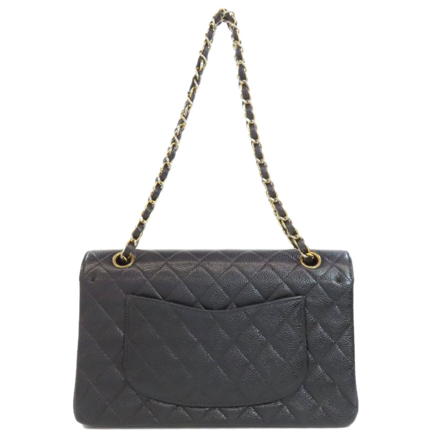 Chanel Black Caviar Leather Shoulder Bag ()