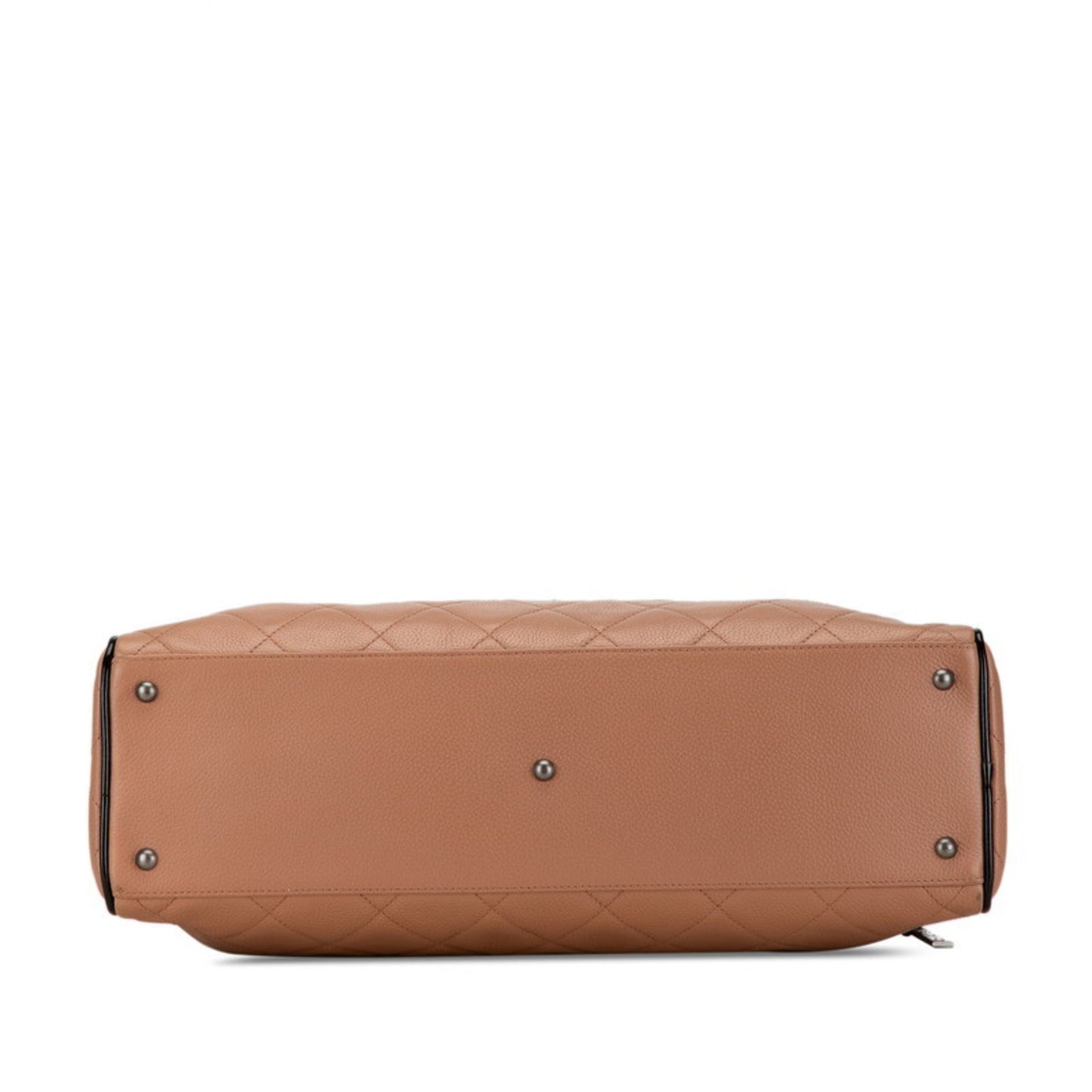 Chanel Black Pink Beige Caviar Leather Leather Boston Bag Handbag ()