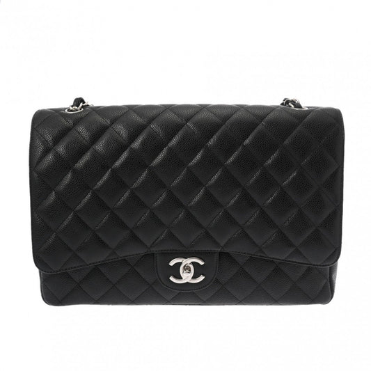 Chanel Black Caviar Leather Shoulder Bag ()