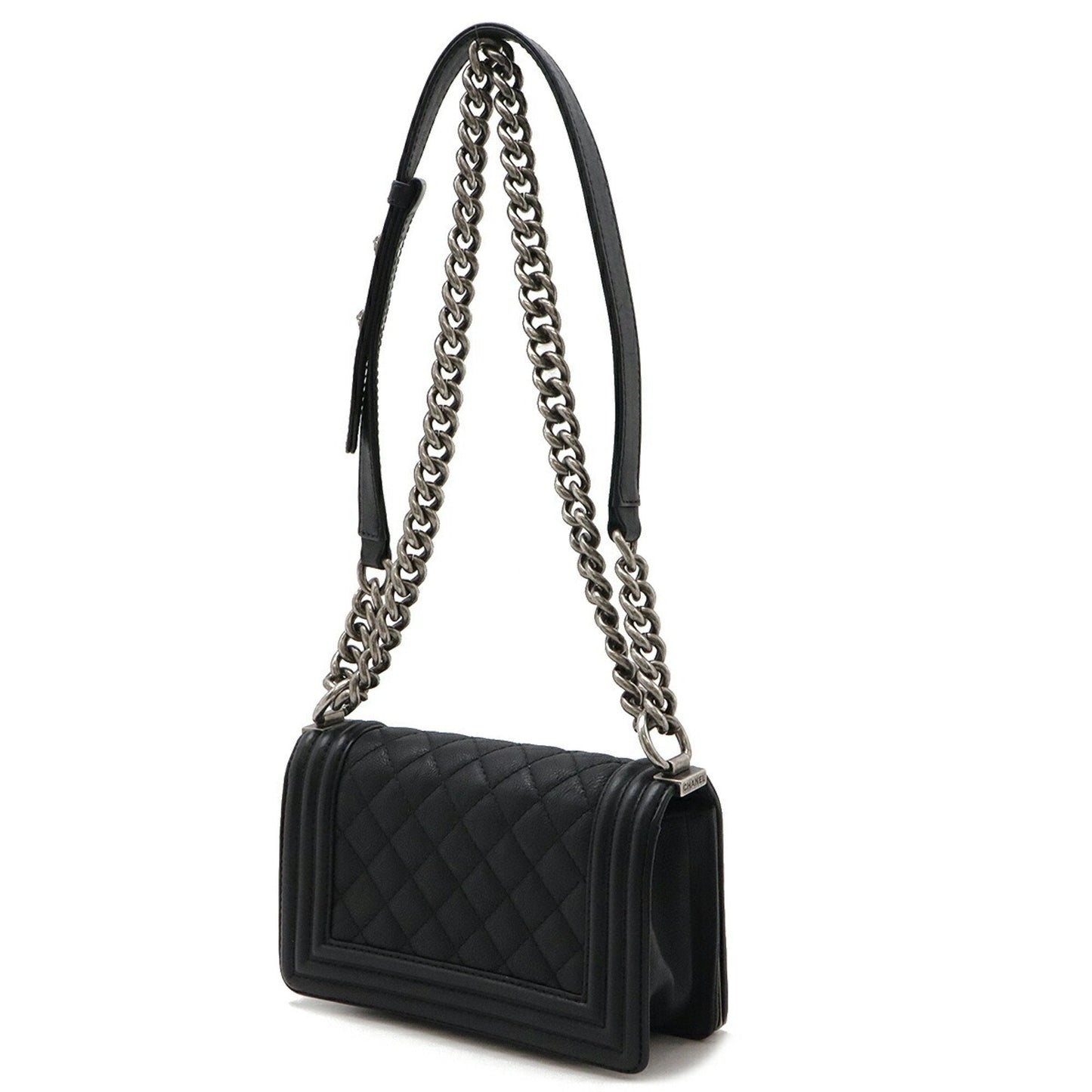 Chanel Black Leather Shoulder Bag ()
