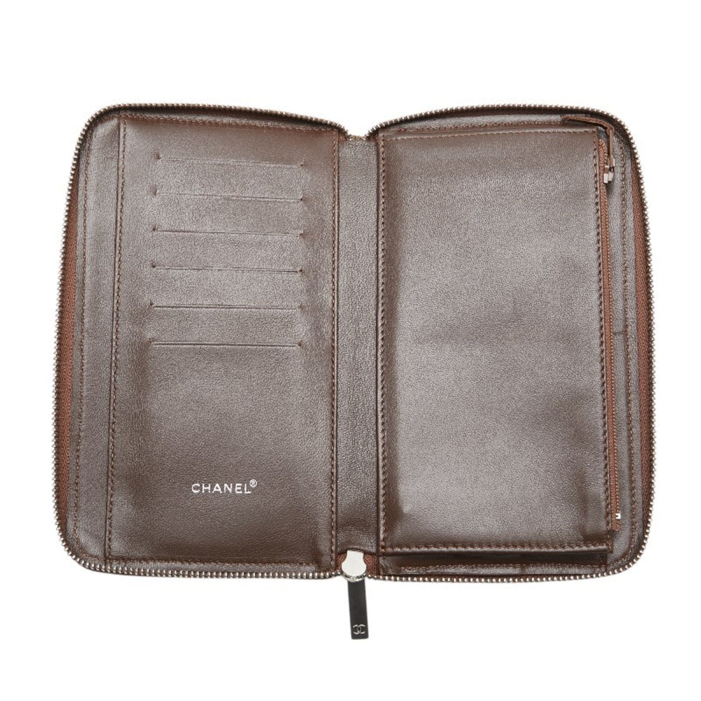 Chanel Khaki Canvas Long Wallet (Bi-Fold) ()