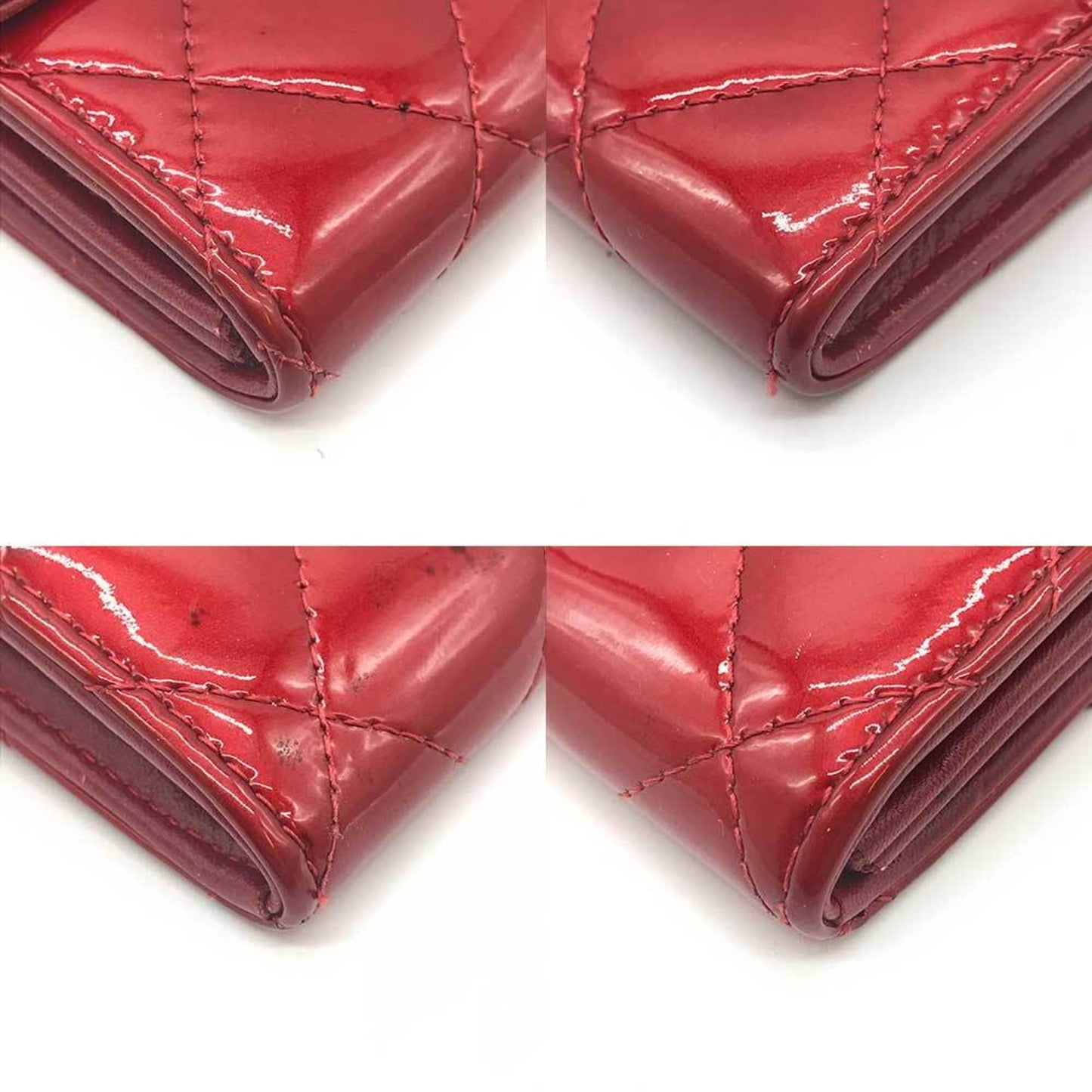 Chanel Matelasse Bordeaux Wine Leather Long Wallet (Bi-Fold) ()