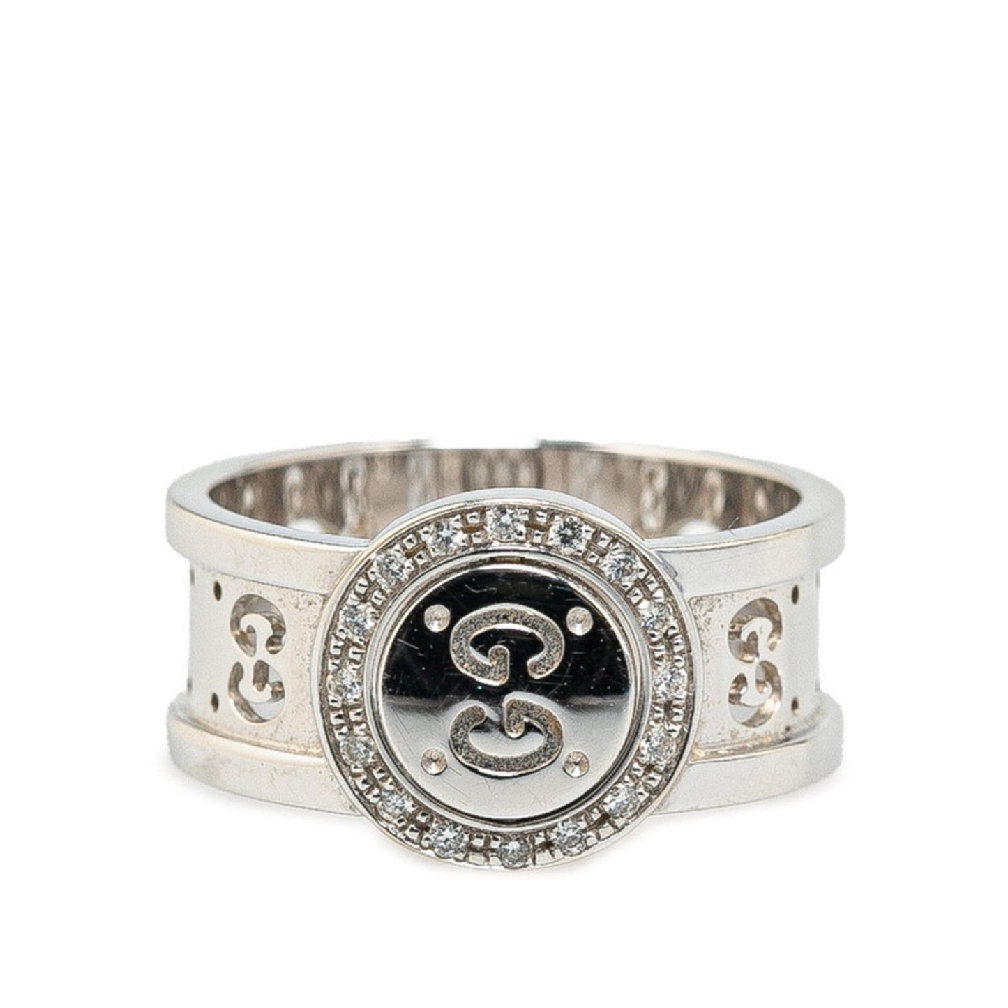 Gucci Icon White Gold (18K) Band Ring ()