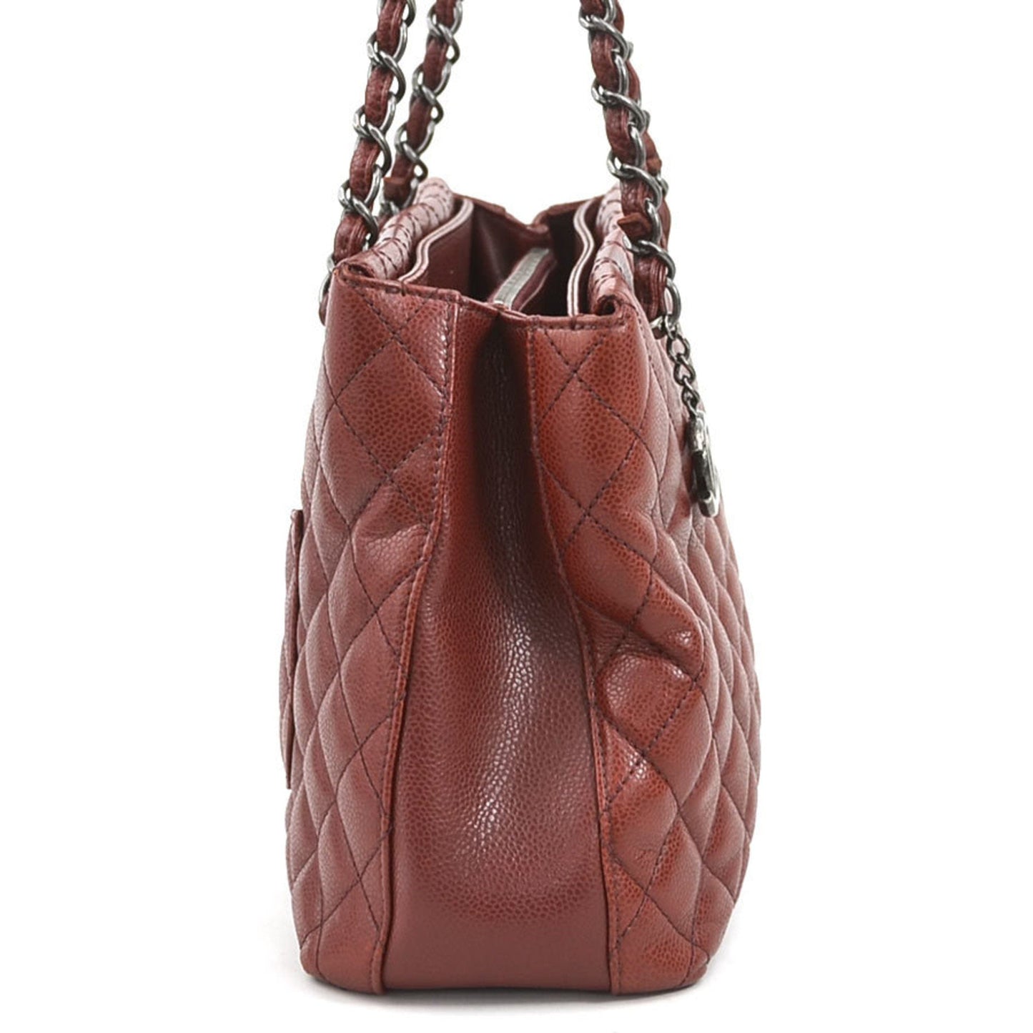 Chanel Bordeaux Leather Shoulder Bag ()