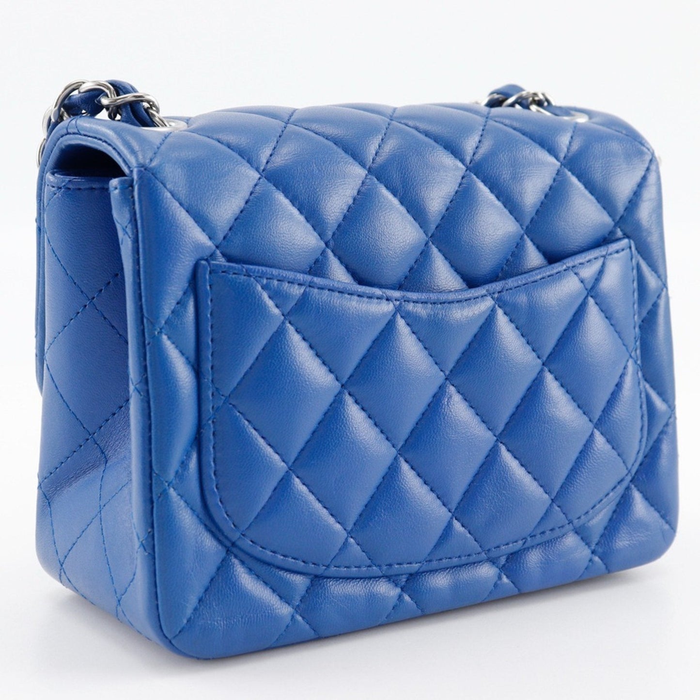 Chanel Blue Leather Shoulder Bag ()