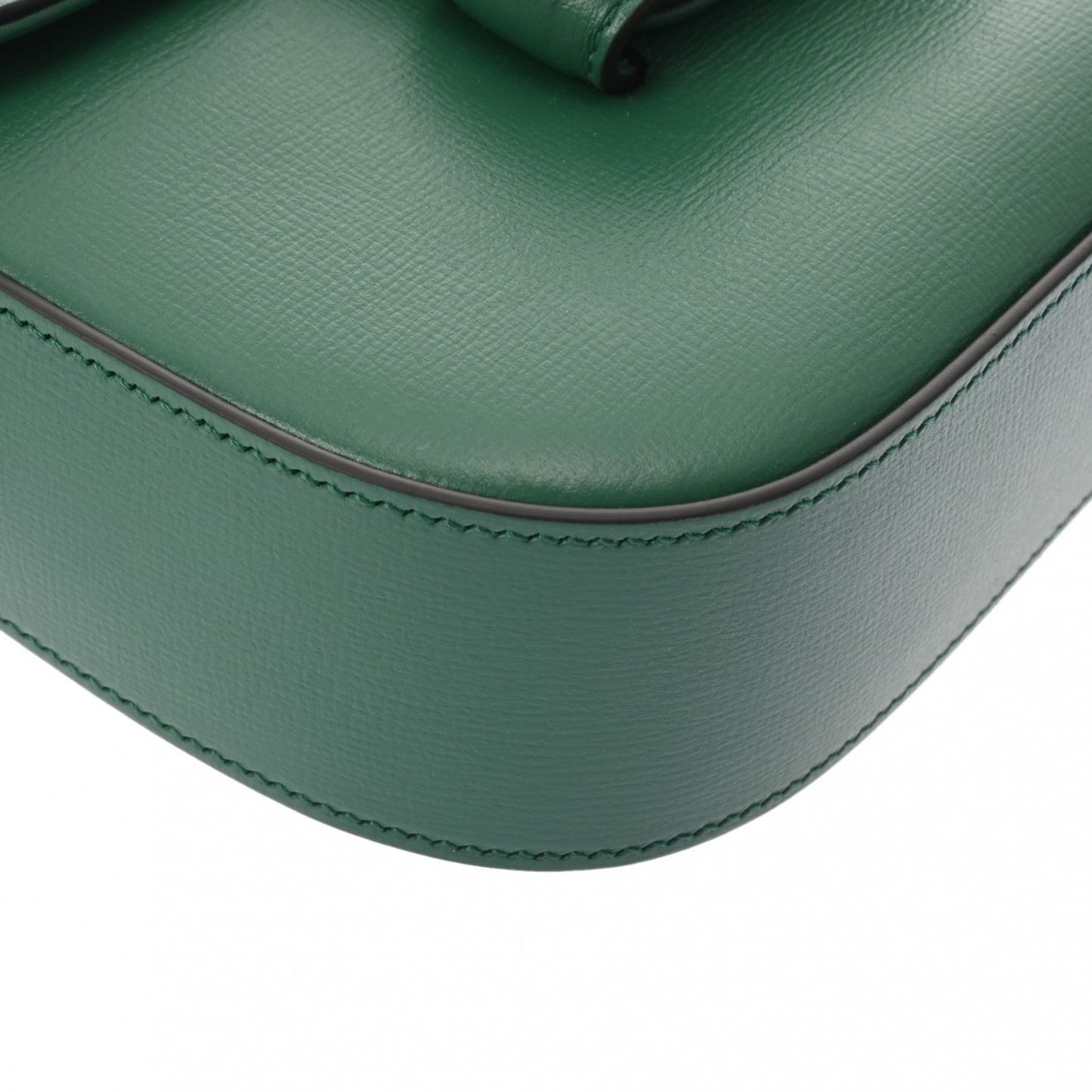 Gucci Horsebit Green Leather Shoulder Bag ()