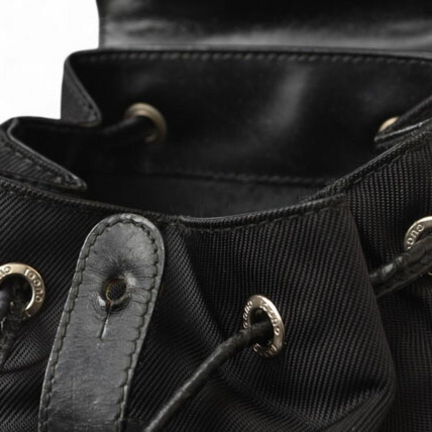 Gucci Black Leather Backpack ()