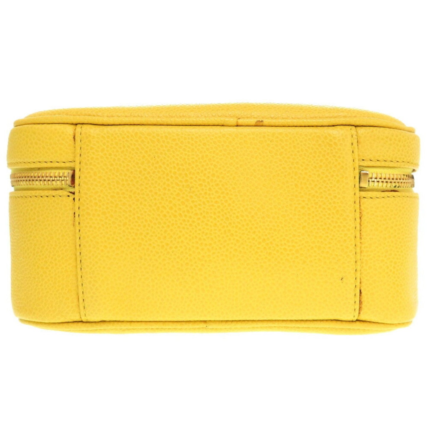 Chanel Yellow Caviar Leather Handbag ()