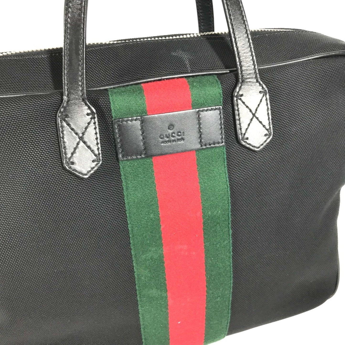Gucci Black Leather Tote Bag ()