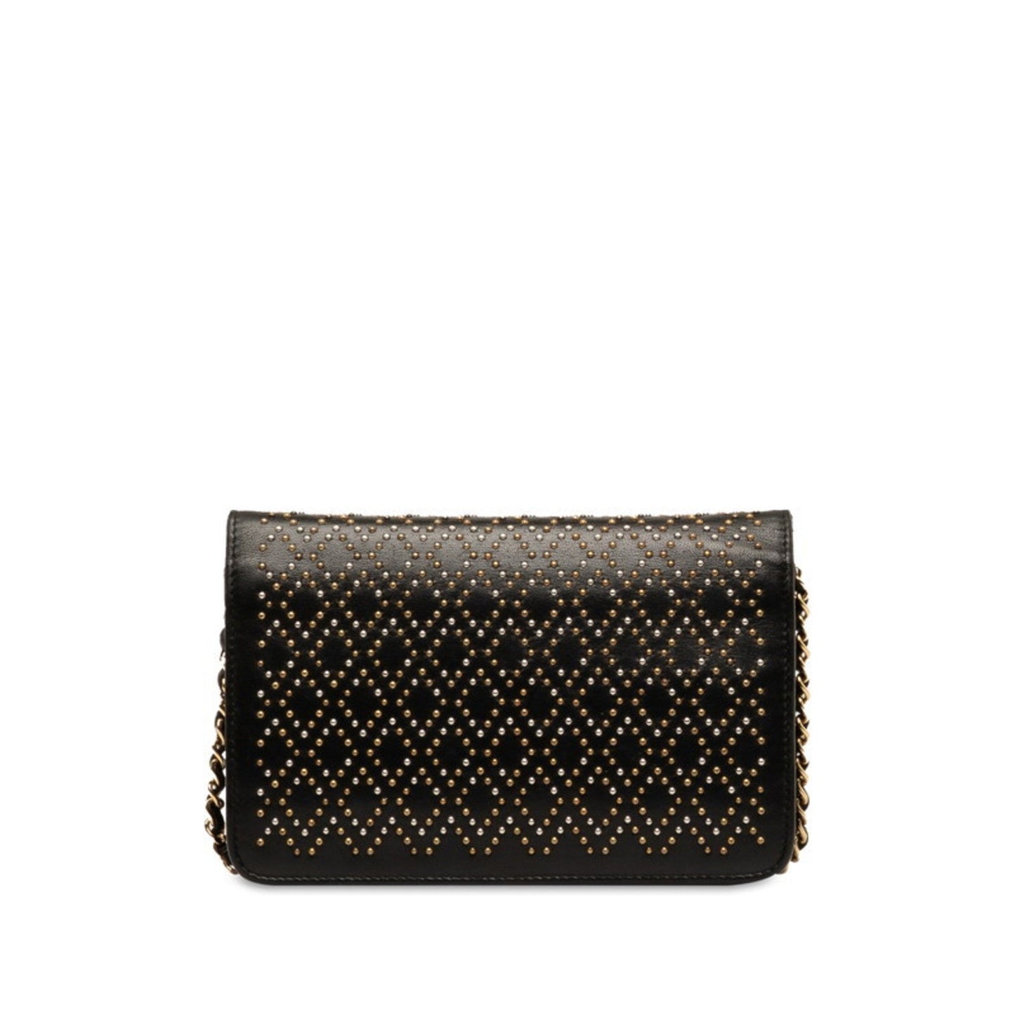 Chanel Black Suede Chain/Shoulder Wallet ()