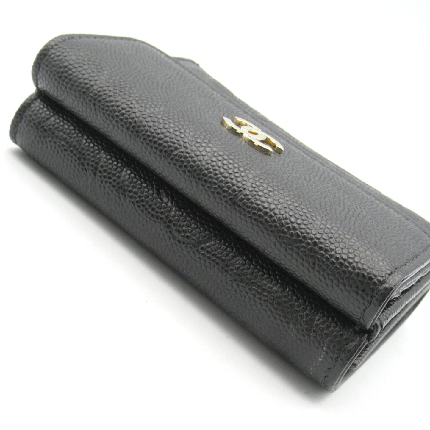 Chanel Black Leather Wallet (Tri-Fold) ()