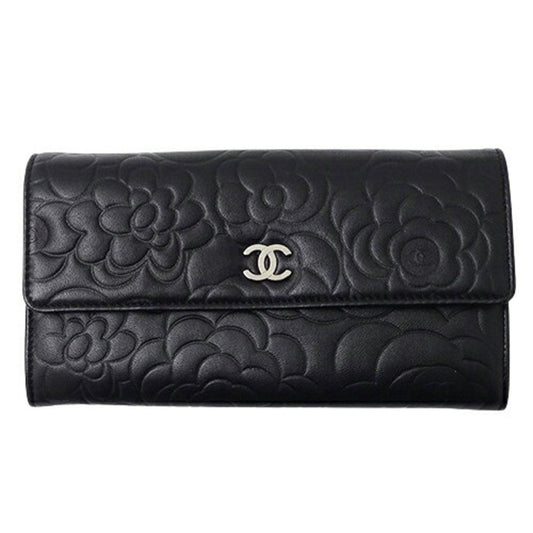 Chanel Black Leather Wallet (Tri-Fold) ()