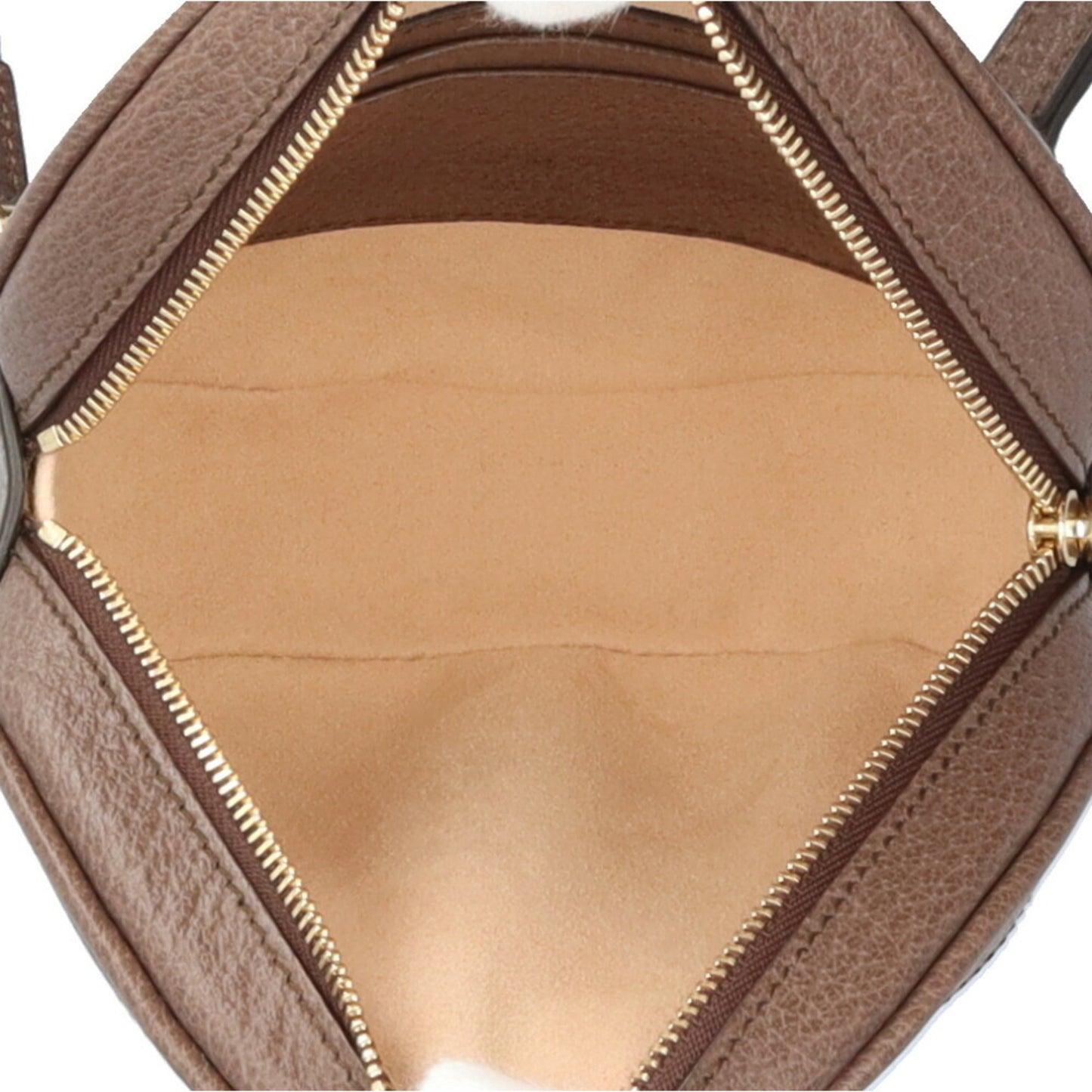 Gucci Beige Brown Gg Supreme Leather Backpack ()