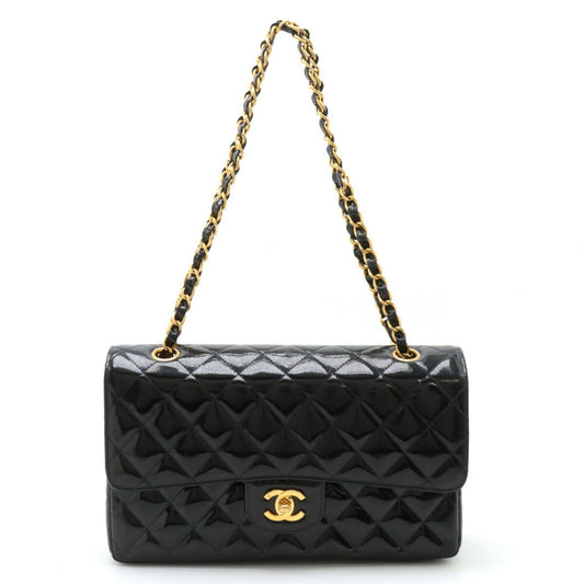 Chanel Black Patent Leather Shoulder Bag ()