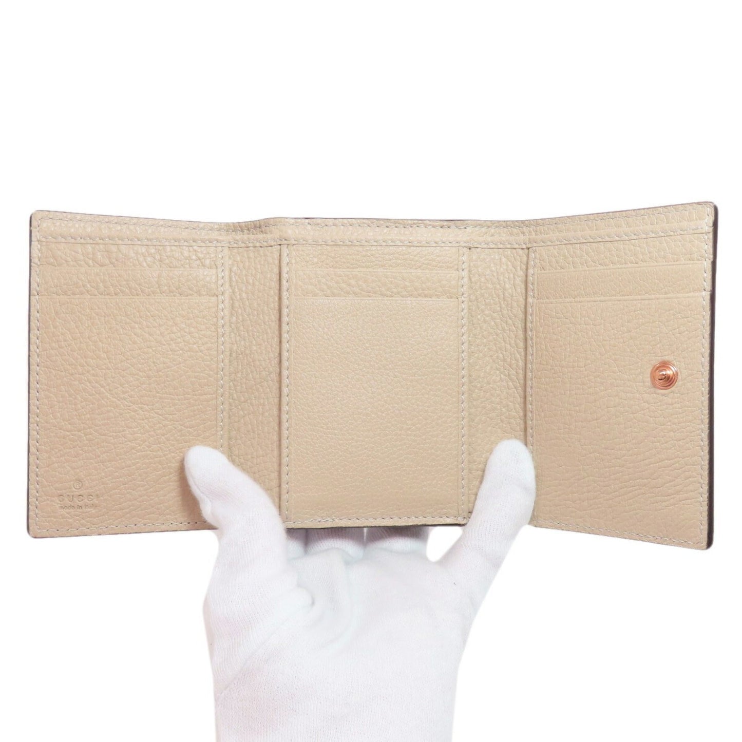 Gucci Beige Leather Wallet (Bi-Fold) ()